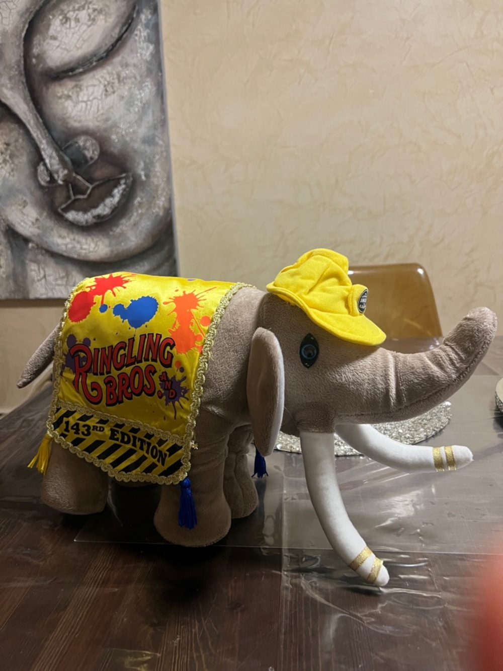 Vintage Ringling Bros & Barnum Bailey Circus 143rd Edition Elephant Plush 2001 - Picture 2 of 9